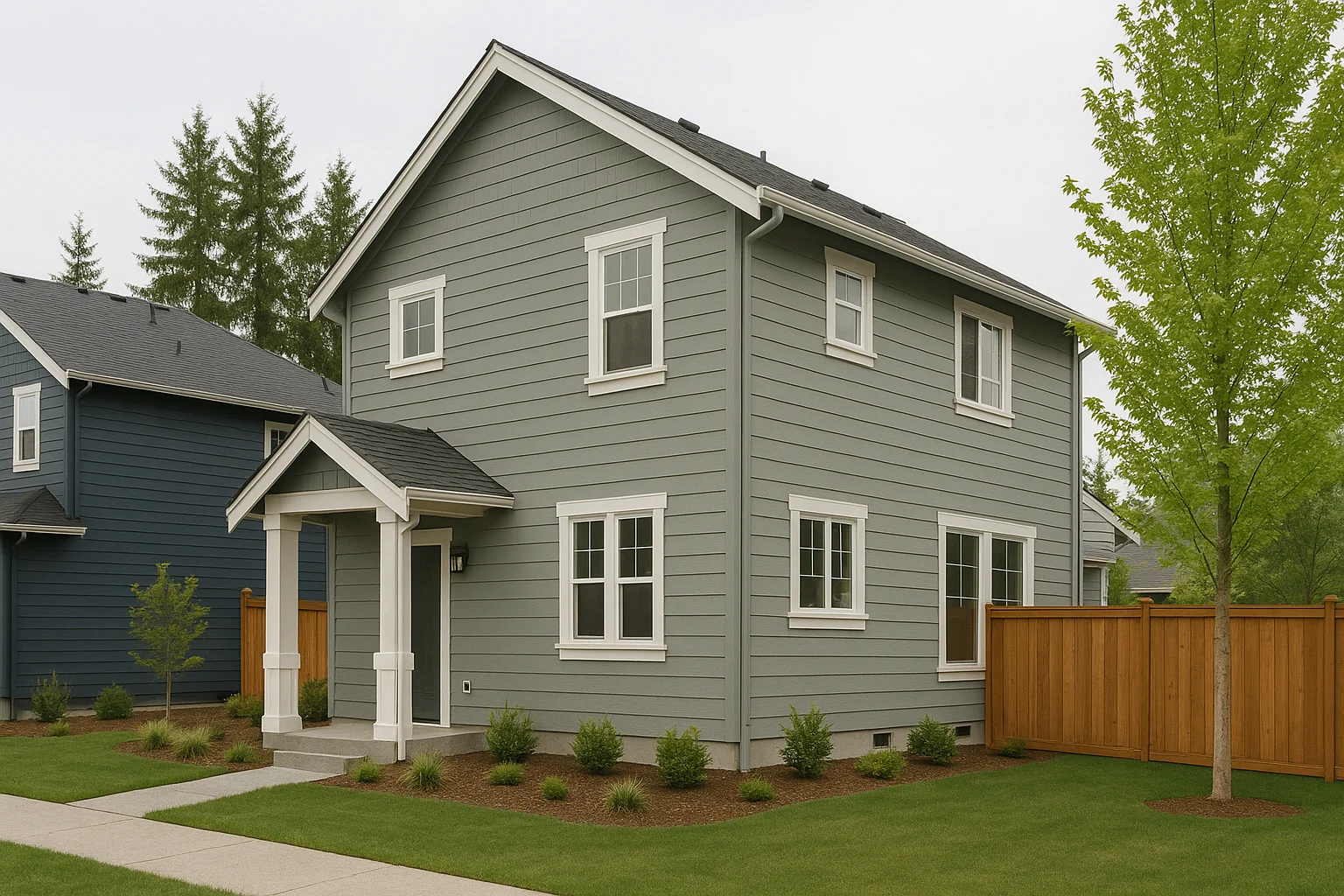 Exterior and Interior Painting project completed by Kolmo Construction in Seattle - Example 2 showing quality craftsmanship