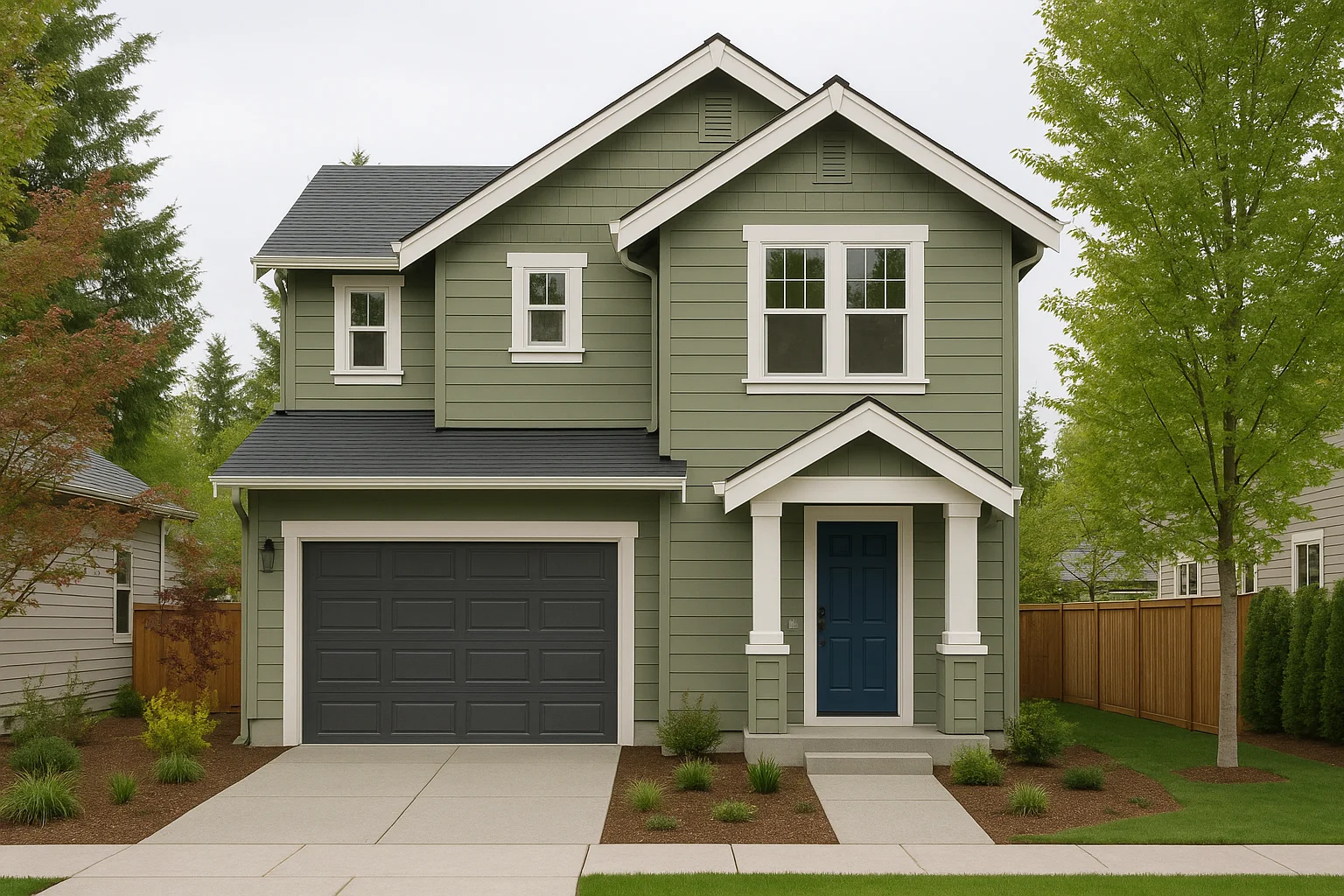 Exterior and Interior Painting project completed by Kolmo Construction in Seattle - Example 3 showing quality craftsmanship